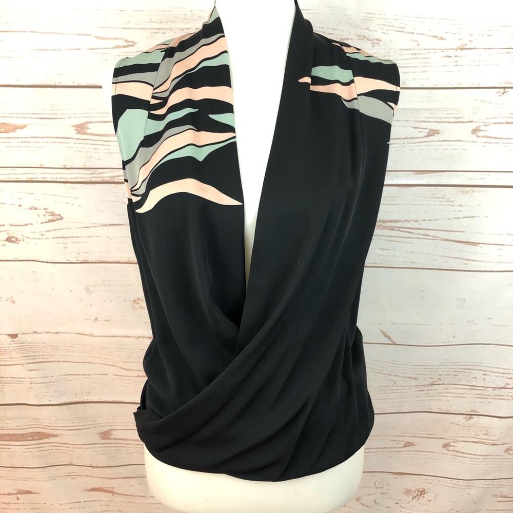 Diane Von Furstenburg Twisted Wrapover Top